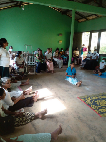 Preaching sermon at Homagama Kitulawila village (2022)